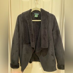 Ralph Lauren faux suede and Sherpa jacket L